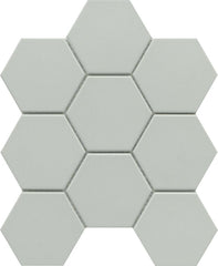 Emser Source 9"x10" Hexagon Mosaic 3" Gray