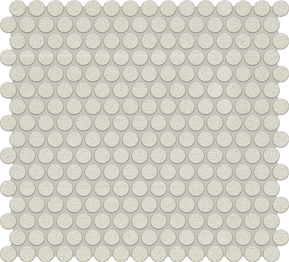 Marazzi Inyo 13" X 11" Penny Rounds Microban Mosaic Crema