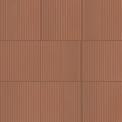 Marazzi Rhyme And Reason 6" X 6" Ripple Mix  Warm Terracotta