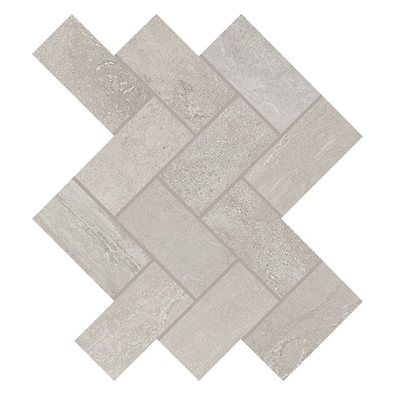 Daltile Advantage 12" X 14" Herringbone Mosaic 2" X 4" Trumpet Grey