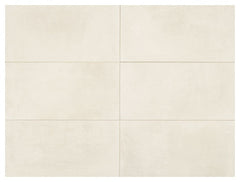 Marazzi Moroccan Concrete 12" X 24" Stepwise Matte Off White