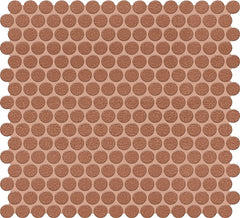 Marazzi Inyo 13" X 11" Penny Rounds Microban Mosaic Ember