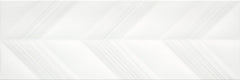 Emser Vertigo 10"x30"  Chevron White