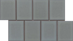 Emser Cuadro 9"x14" Mosaic 4"x5" Polished Gray