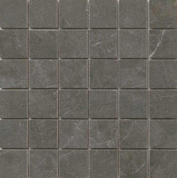 Emser Sterlina II 12"x12" Mosaic 2"x2" Matte Asphalt