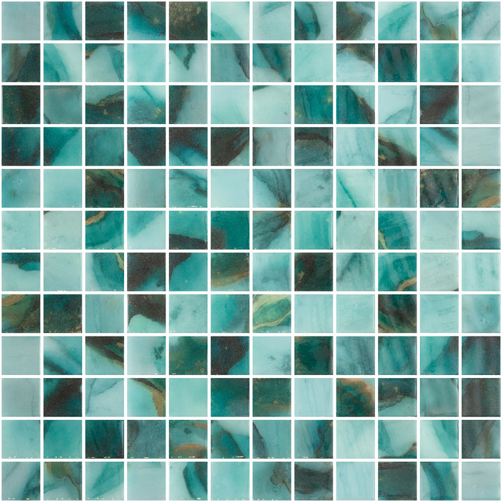 Emser Waterlace 12"x12" Mosaic 1"x1" Polished Uma